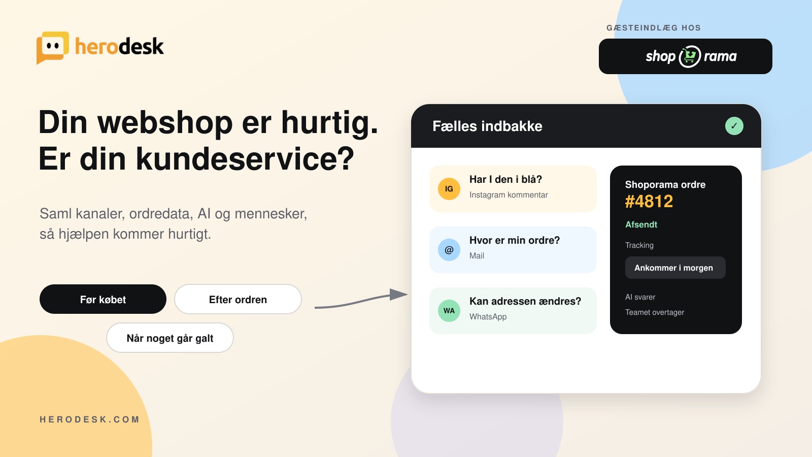 Din webshop er hurtig. Er din kundeservice?